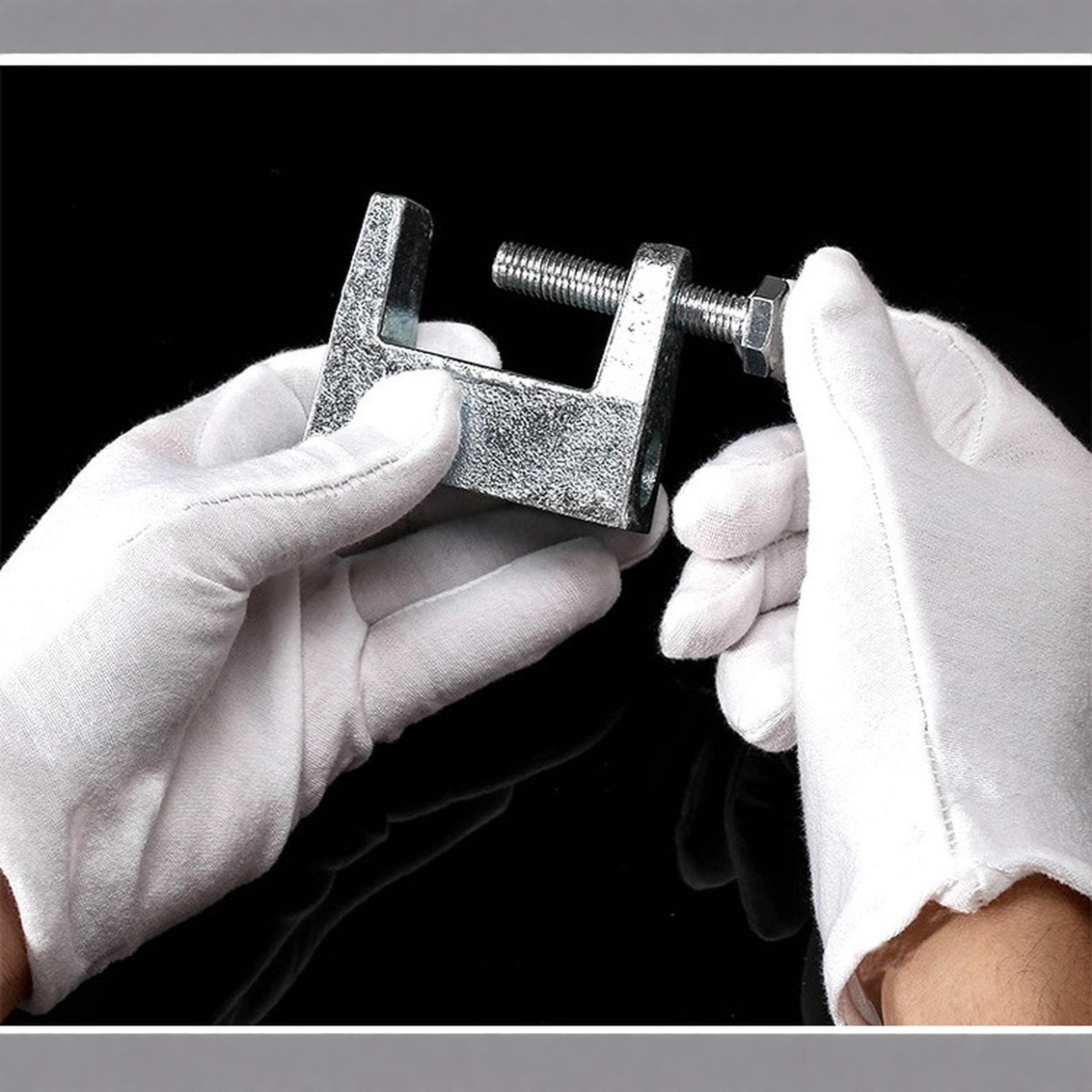 

Утолщенные хлопковые перчатки для полировки бусин, рабочие перчатки one size