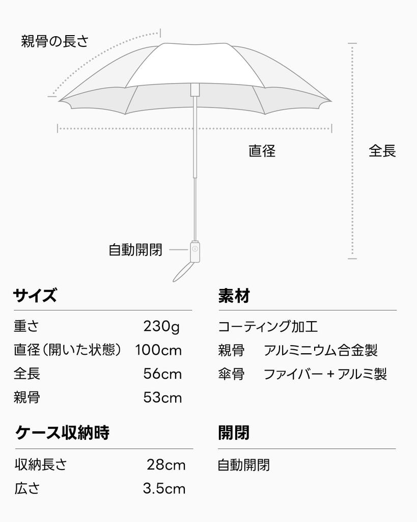 Konciwa Sonnenschirm UV geeignet für Sonne und Regen Design zur Verhinderung des Wegfliegens Faltbar große Größe leicht vollständig verdunkelnd automatisch Licht Wärme Hitze