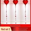 Honeymoon Love Heart Balloon Ceiling Set for Wedding and Bedroom Decor
