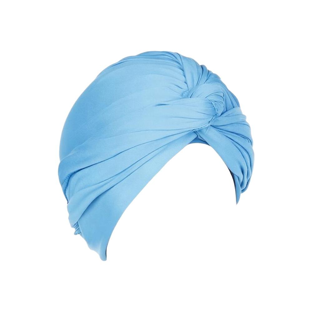 Fashion Vintage Hijab Caps Elastic Soft Polyester Twist Knot Turban Hat Breathable Wrap Style Cancer Chemo Hat Hair Loss