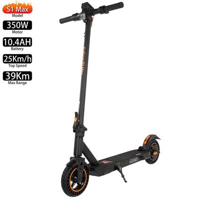 קורקינט חשמלי למבוגרים Kukirin S1 Max 8" מנוע 350W קורקינט חשמלי מתקפל מהירות מרבית 25 קמ"ש 36V 10.4AH טווח 39 ק"מ עומס 100 ק"ג