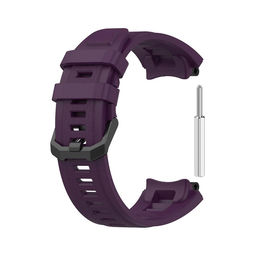 Silikon Svart Rem for AMAZFIT T-Rex 2 Erstatning Mann Justerbar Sportsreim med Fjerningsverktøy for Amazfit T Rex 2