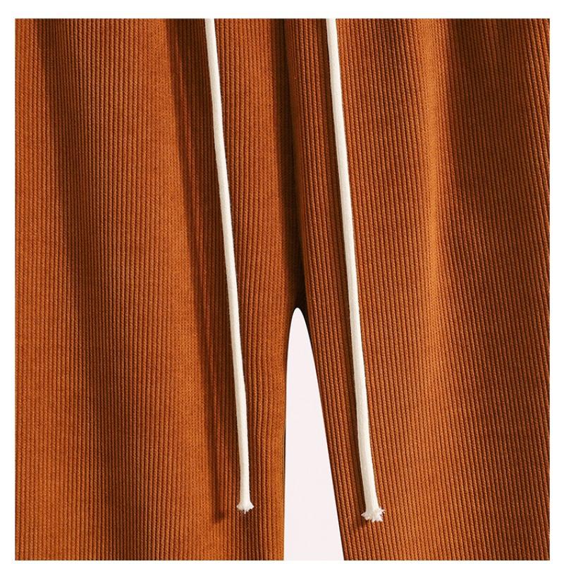 Dimanaf 2025 Autumn Plus Size Harlen Pants New Women Corduroy Fashion Loose Pleated Vintage Pants
