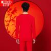 Men's Lucky Red Cotton Blend Thermal Underwear Set