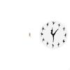 Folding Ballerina Wall Hook Organizer Ballet Dancing Girl Coat Hanger Silent Mute Clock Decorative