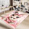 1PC Rabbit Flower Non-Slip Floor Carpet, Office, Family, Bedroom, Studio - Large Area Rug, Vibrant Colors-C0496