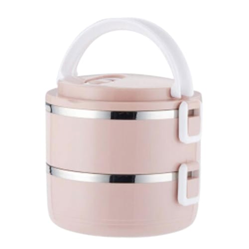 Lunch Container - Insulated Stainless Steel Food Keeper with Secure Buckles On Both Sides | School Lunch Container, Easy-Cleaning Food Box with Portab