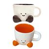 Milk Cup with Feet Ceramic Mug Funny Coffee Tea Mug Foot Shape Coffee Mug Water Cup Cartoon Ceramic Mug Cup for Christmas Gifts