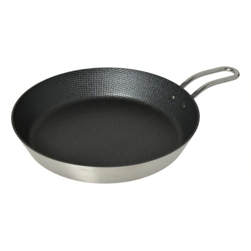 Park Lane 2-Layer Steel Grill Pan, Induction Compatible, 20cm, One-Handed, Black