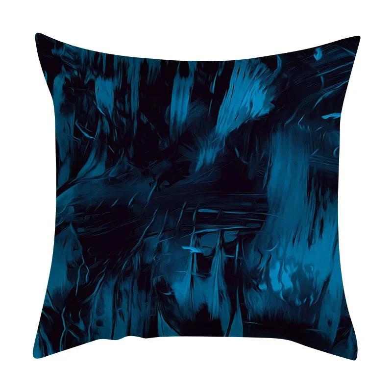 Sofa Car Seat Decor Home Chair Cushion Cover Abstract Irregular Ink Marble Pattern Pillow