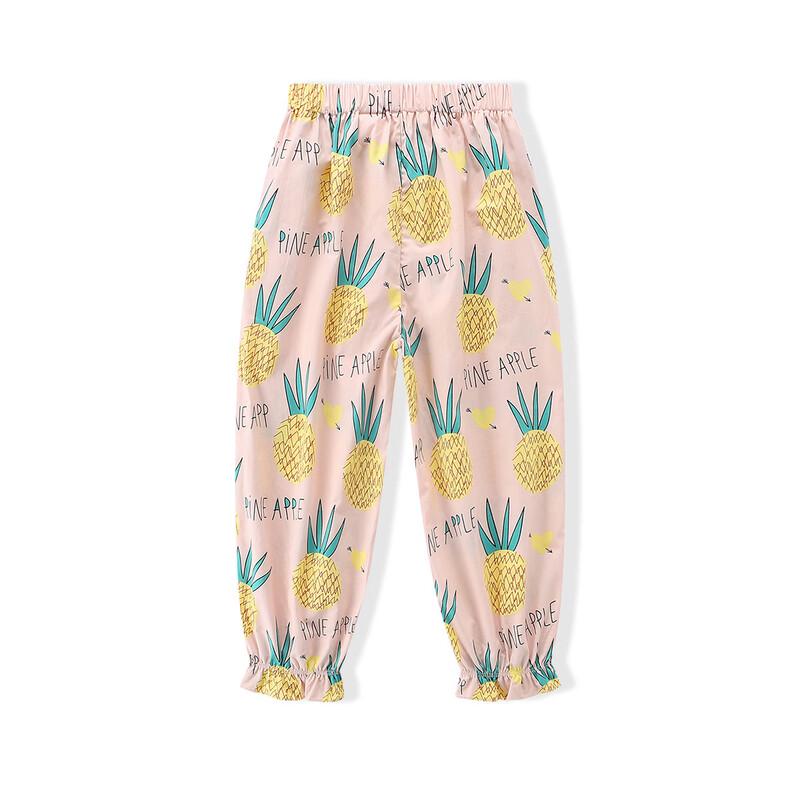 Montagut Girls' 2026 Summer Fruit Print Mosquito Repellent Long Pants