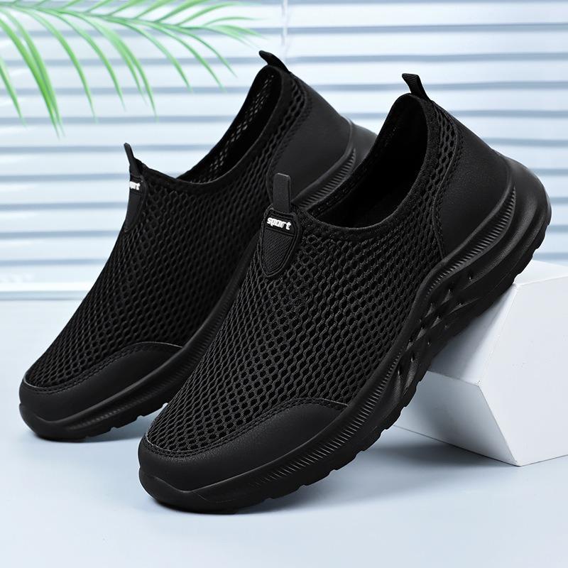 Men's Casual Shoes, Slip-on Cloth Shoes, Mesh Men's Shoes, Breathable and Odor-resistant.