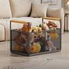 Large Plush Toy Storage Basket with Handles for Children's Dolls