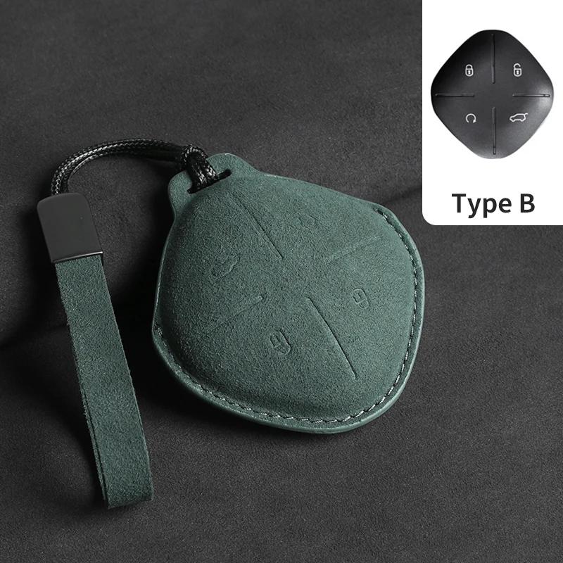 Suede Car Key Case Cover for Chery Jetour Dashing X-1 Plus DTC IDM 2022 2023 for Chery JETOUR X70 X70plus X70m X90plus X95pro