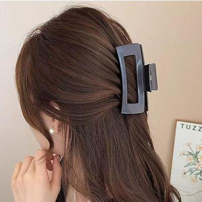 Grampo de Cabelo de Tubarão Brilhante de Alta Qualidade para Coques de Cabelo Grosso