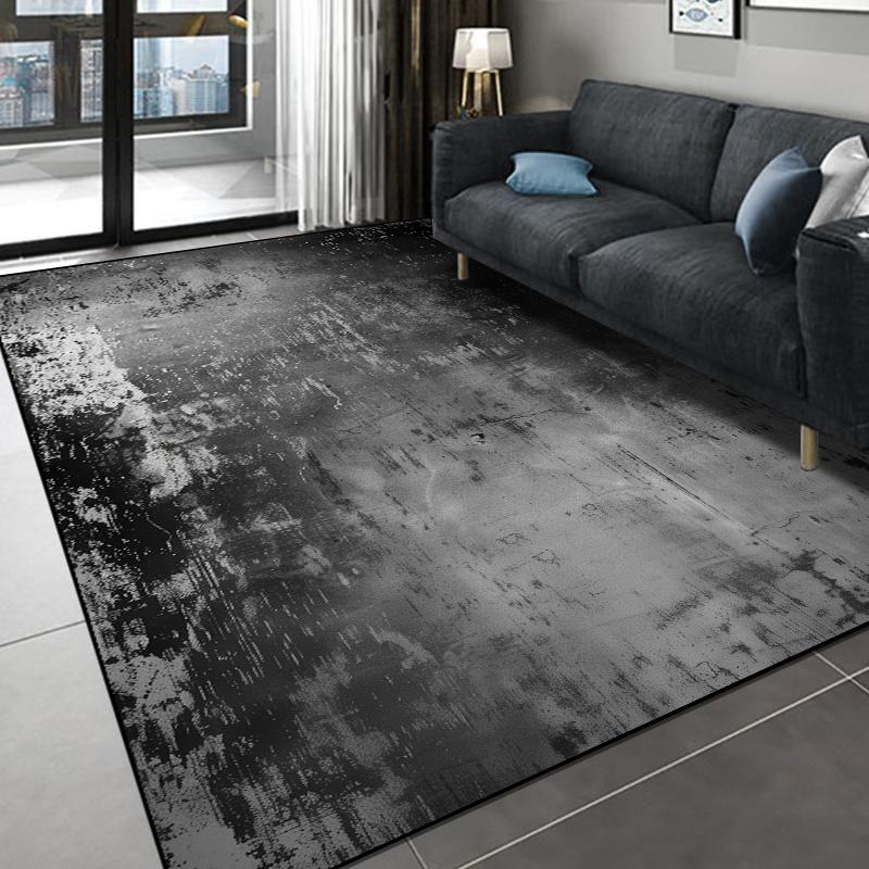 Modern Abstract Carpet for Living Room Decor Large Area Rug Sofa Coffee Table Side Floor Mat Anti-slip Washable Bedroom Door Mat