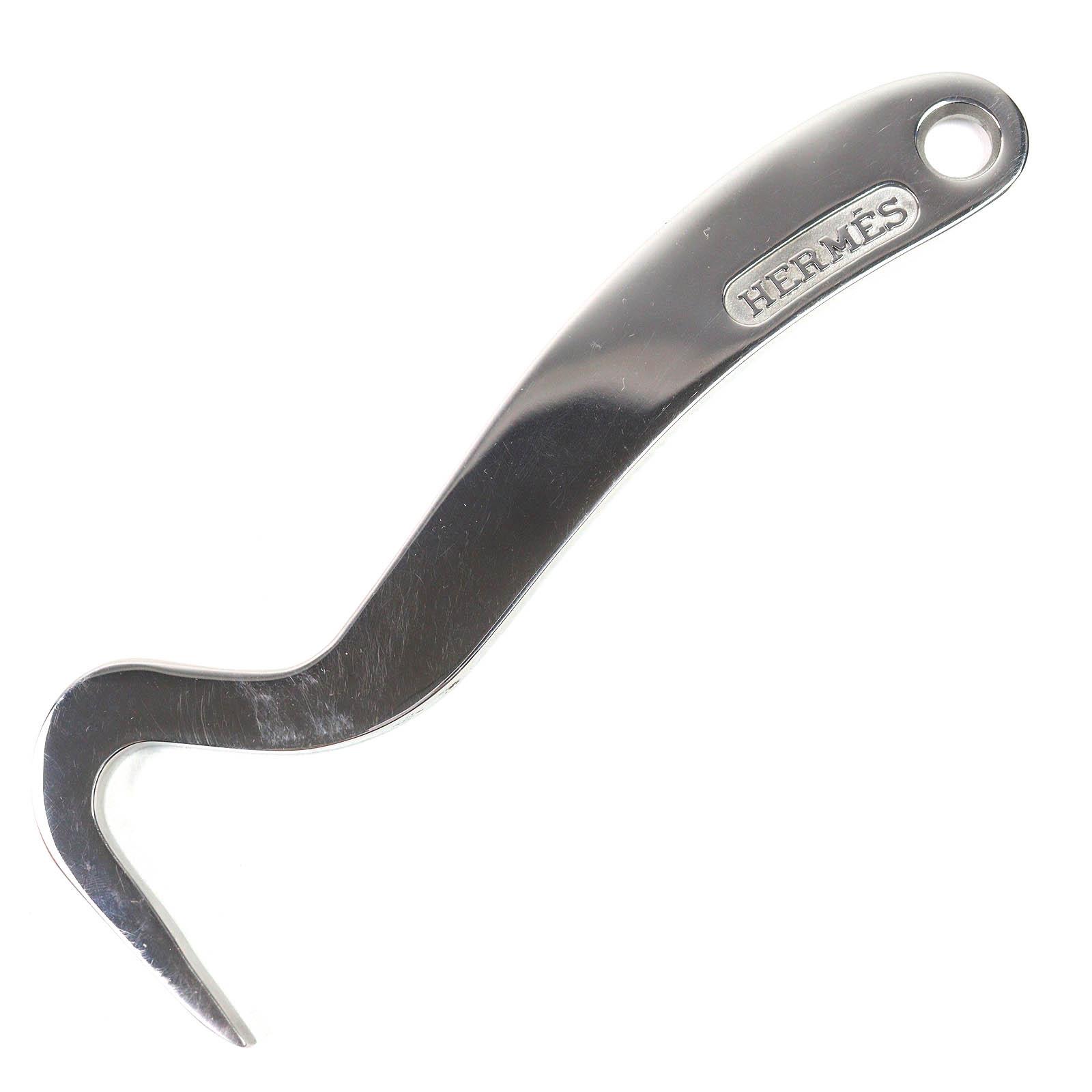 

Great HERMES Hoof Pick Logo engraved Horse tack Teppi Horseshoe cleaning tools Used