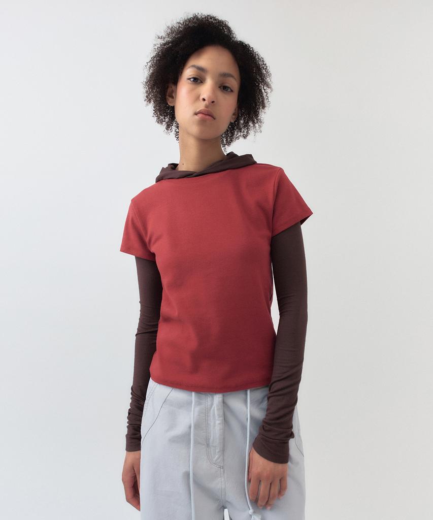 Simeteuligpeosenteu Basic Jersey T-Shirt / Red