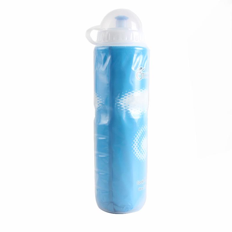 710ml Double-Layer Ice Retention Cycling Water Bottle - Outdoor Sports Plastic Flask 710ml