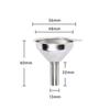 Stainless Steel Funnel Kitchen Oil Liquid Funnel Metal Funnel with Detachable Filter Wide Mouth Funnel for Canning Kitchen Tools