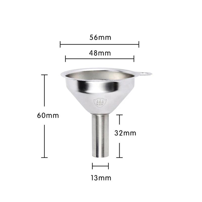 Stainless Steel Funnel Kitchen Oil Liquid Funnel Metal Funnel with Detachable Filter Wide Mouth Funnel for Canning Kitchen Tools