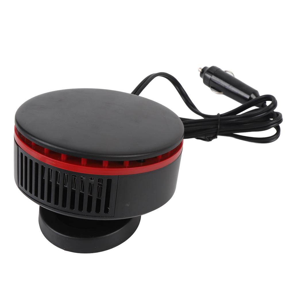 Car Heater 12V 360 Degrees Rotatable Easy To Install Windscreen Defroster Defogger for Driving Black Red