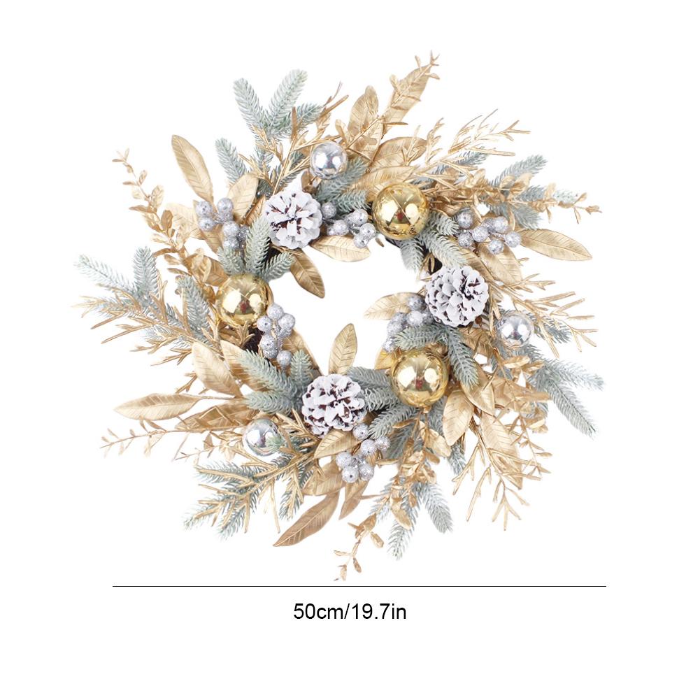 Christmas Simulation Garland Decorative Branch Rattan Golden Garland Multifunctional Festival Theme Party New Year Decor Props