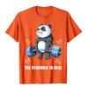 The Struggle Is Real Panda Funny Sweatshirt Beach Cotton Men Tops Tees Preppy Style Wholesale T Shirts Kawaii