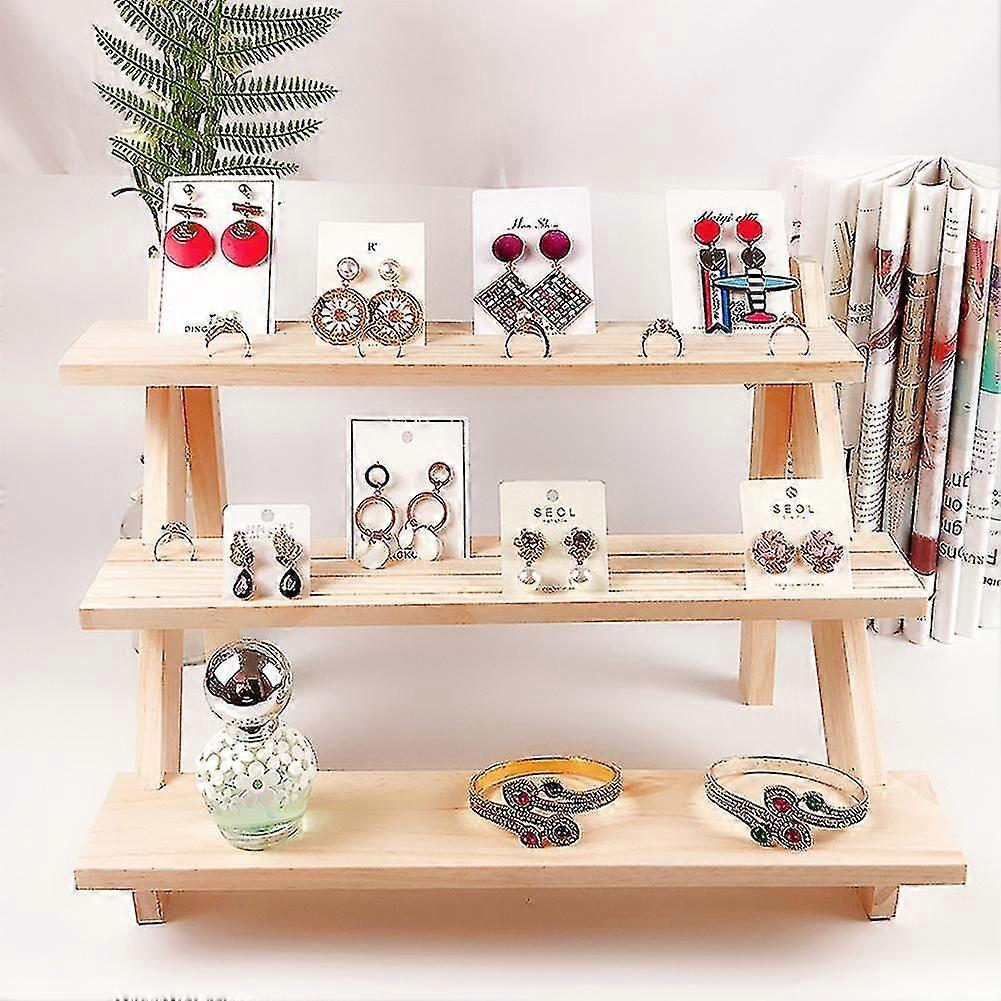 Wooden  Earring Ring Holder Stand Jewelry Holder