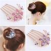 Stop Diamentowy Grzebień do Włosów Pięciozębny Grzebień Klips do Włosów Kucyk Widelczyk do Włosów
