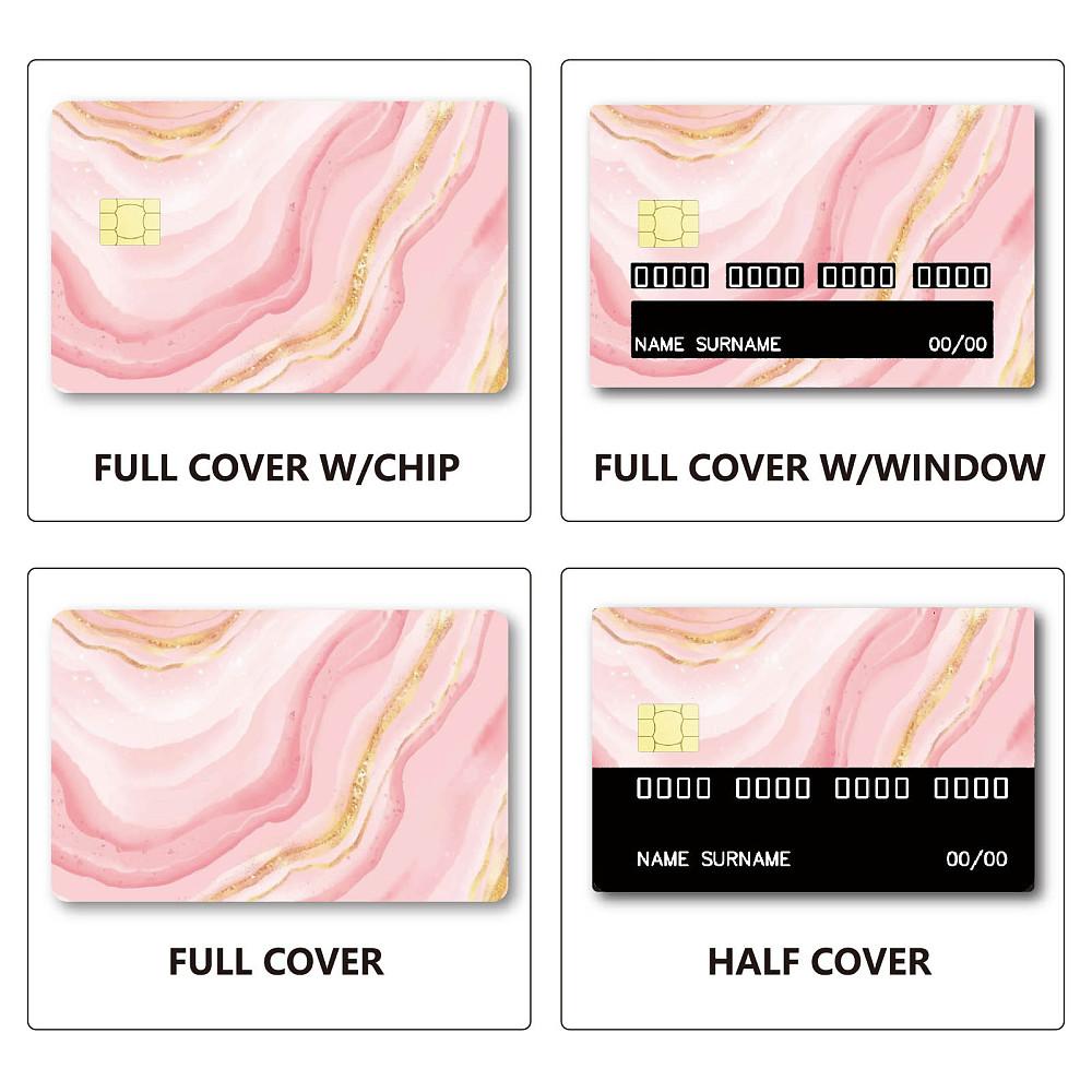 PVC Plastic Waterproof Card Stickers Self-adhesion Card Skin for Bank Card Decor Rectangle Others 186.3x137.3mm