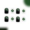 Square Fake Nail Saint Patrick’s Day Press On Nail Artificial Nail False Nail Glues On Nail Designs French Nail Tips