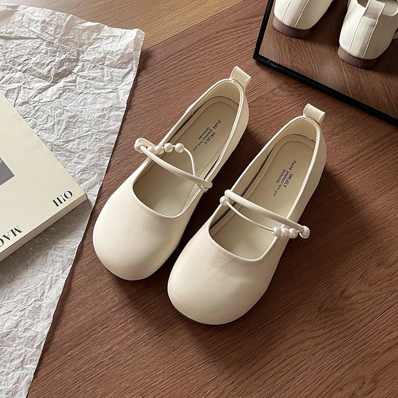 Fashion with skirt temperament single shoes women's summer models new models not tired feet small leather shoes
