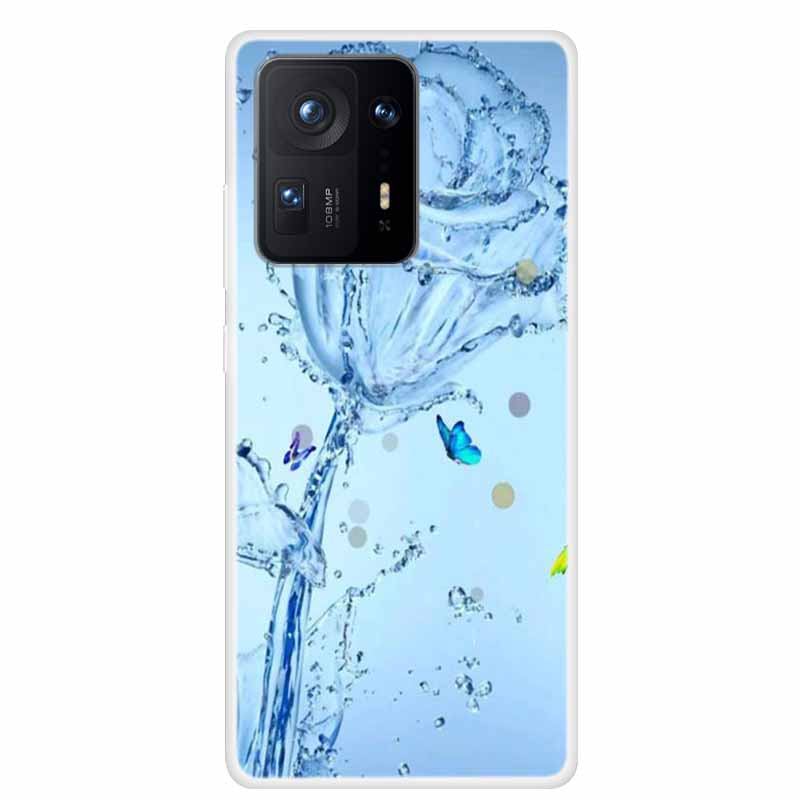 For Xiaomi Mix 4 Case Luxury Soft Silicone Back Cover Phone Case For Xiaomi Mi Mix4 Coque TPU Cartoon 2106118C Fashion Funda