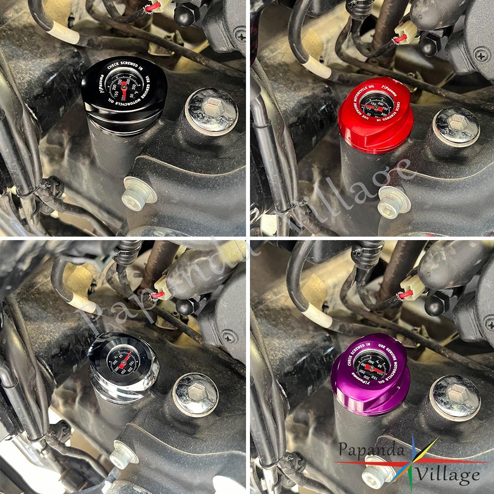 Oil Dipstick w/ Temperature Gauge Aluminum Motorcycle Accessories Engine Oil Gauge For Harley Touring FLHX FLTRX FLHXSE FLTRXSE