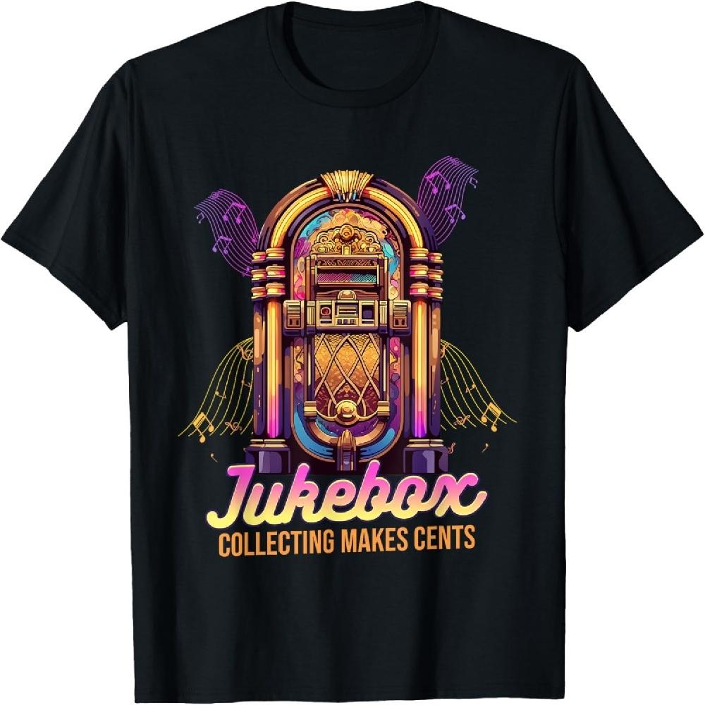 

Jukebox Collector Jukebox Collecting Makes Cents T-Shirt XXXXXL чорний