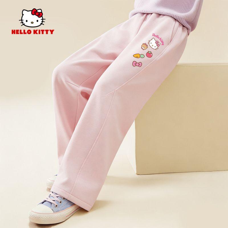 Девичьи спортивные штаны My Melody Весна 2026 Новые Стильные Модные Девичьи Джоггеры Розовые Детские Весенние Штаны Ti Gourmet K Peach Powder 150 cm