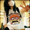 Oversized White Cotton TShirt with Bold Chuckie Finster Graphic Loose Fit Unisex Streetwear Tee for Daily and Street Style