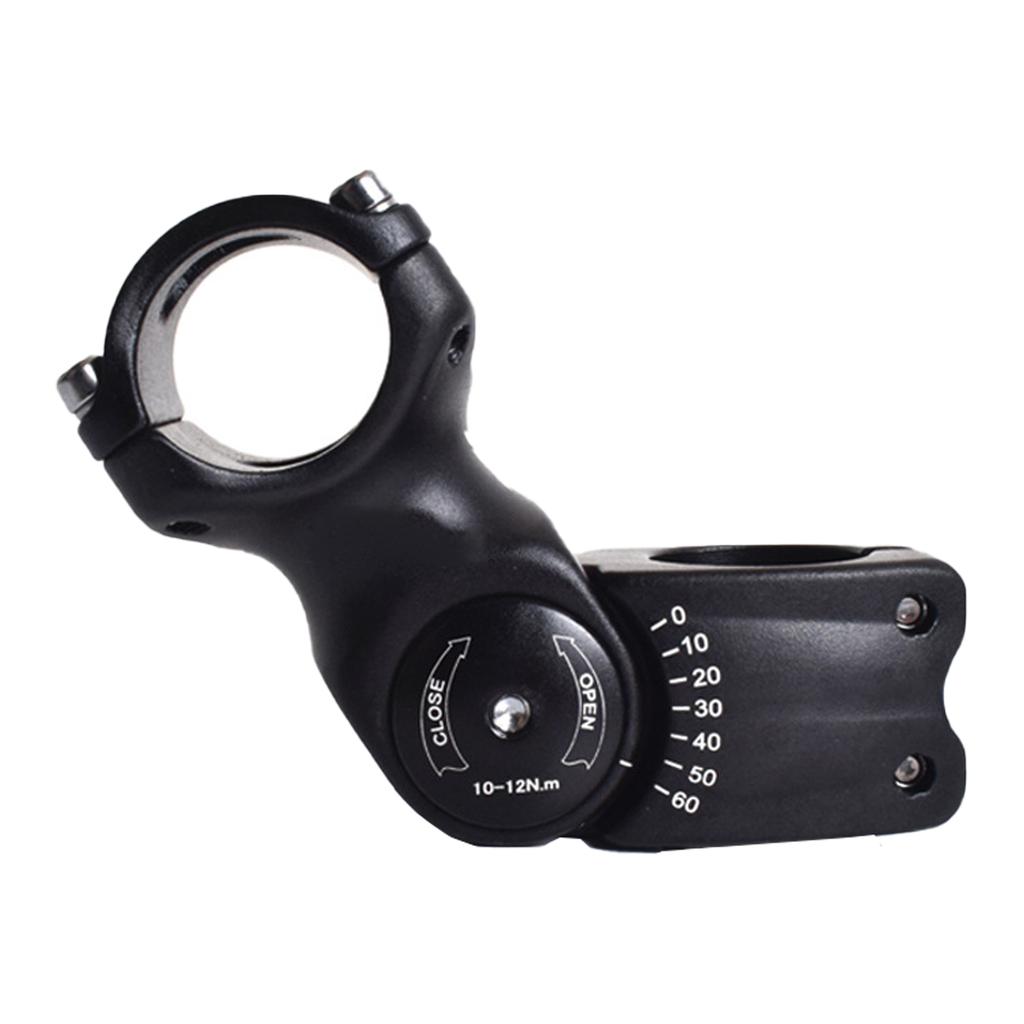 Adjustable Bike Handlebar Stem Aluminium Alloy Bike Stem Handlebar Risers Extension Adapter for Road Mountain Bike