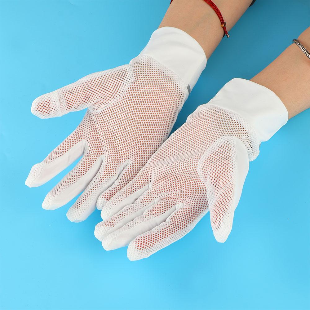 Fashion Thin Anti-UV Summer UPF 50+ Mesh Sunscreen Gloves Mittens Driving Gloves