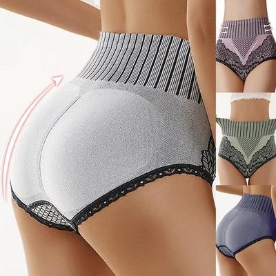 Women'S Panties Underwear Seamless Briefs High Waist Underpanties Bodyshaper Ladies Female Underpants Plus Size
