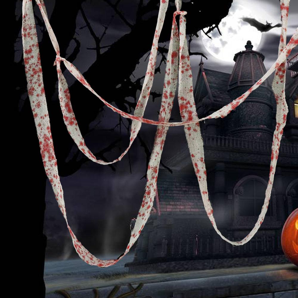 Decor for Home, Party Blood Bandage Blood Gauze Cloth Haunted House Supplies Halloween Props