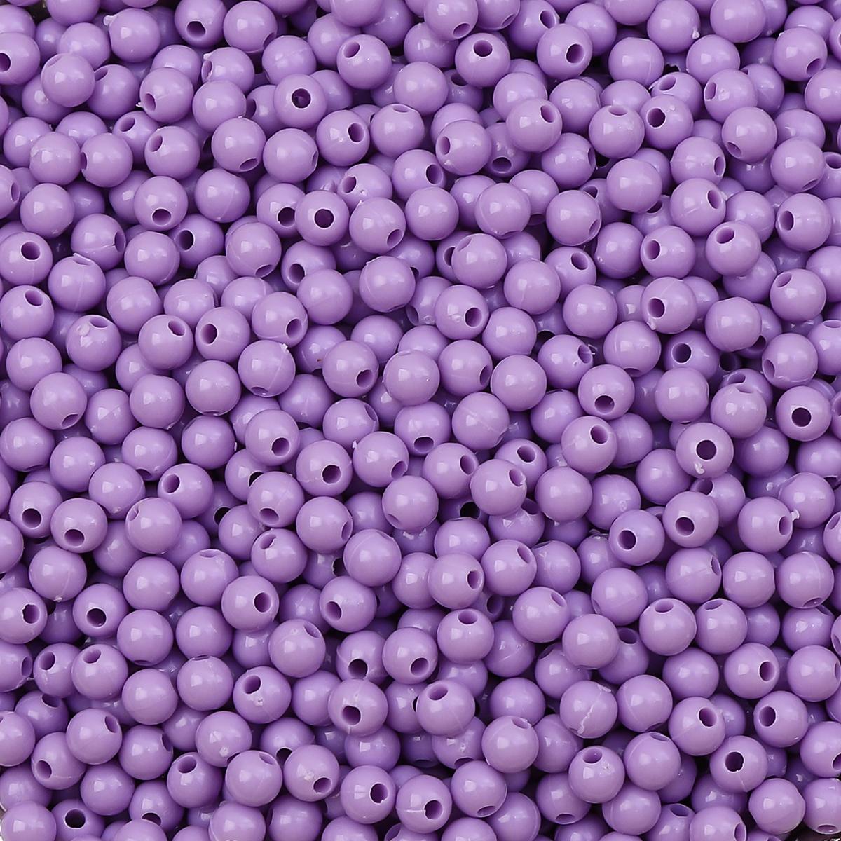

900 шт. Акриловые бусины Однотонные Круглые Свободные Разделительные бусины для Изготовления Ювелирных Изделий DIY Браслеты Ожерелье фиолетовый