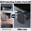 2 Inch Rubber Trailer Hitch Cover, Durable Tow Hitch Covers, Car Exterior Accessories Fits For 2 Inches Hitch Receivers, Hitch Cover Tube Plug Cap
