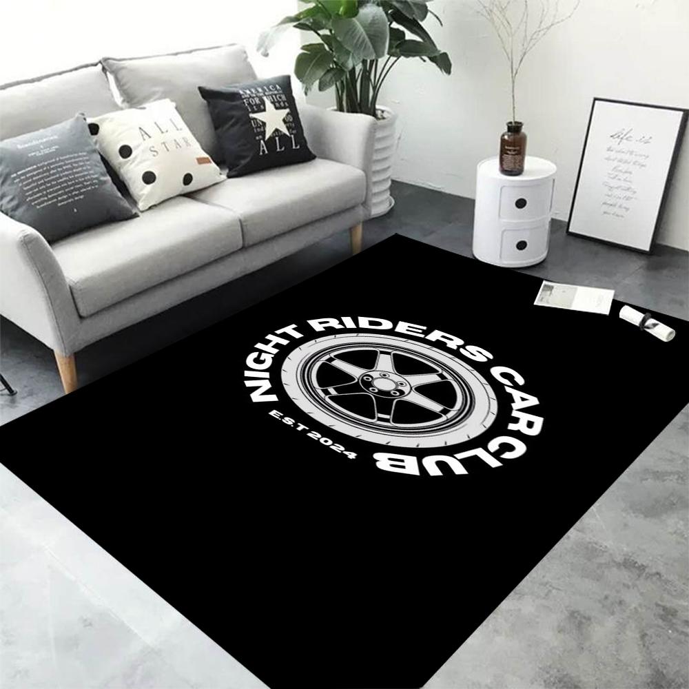  Racing Flywheel Print Rug Fashion Yoga Mat Bedroom Decorative Rug Living Room Bathroom Decorative Floor Mat Birthday Gift