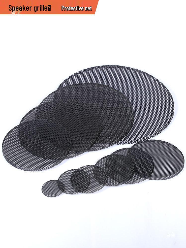 Black & White Metal Speaker Grille with Folded Corners for Dust Protection
