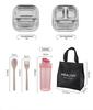 Korean Style 304 Stainless Steel Insulated Lunch Box for Men, Women, Students, and Office Workers