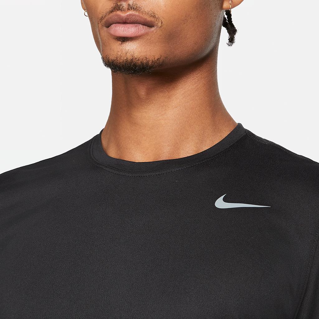 Nike Dri-Fit Logo Round Neck Pullover Comfortable Quick-Dry Casual Short Sleeve T-Shirt Men T-Shirts Black Cool-Gray HF0507-010