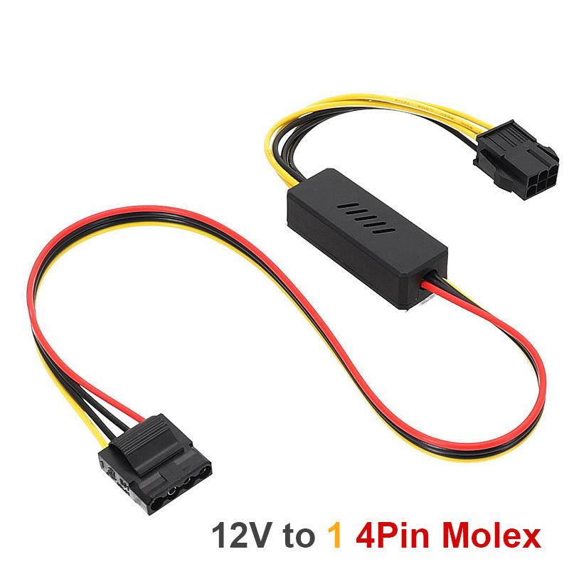 8Pin/6Pin zu Sata Festplatten Netzteil Adapter Anschlusskabel 12V zu 4Pin Molex HDD Stromversorgungskabel