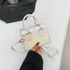 Spring New Fashionable Casual One-shoulder Simple and Beautiful Handbag Women's Crossbody Bag Commuting Small Square Bag